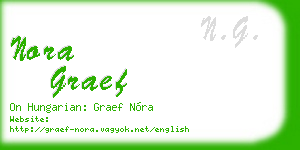 nora graef business card